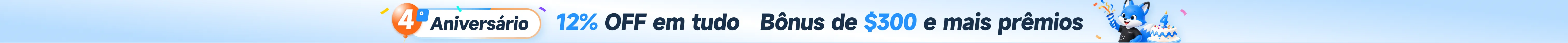 Oferta de 4º aniversário